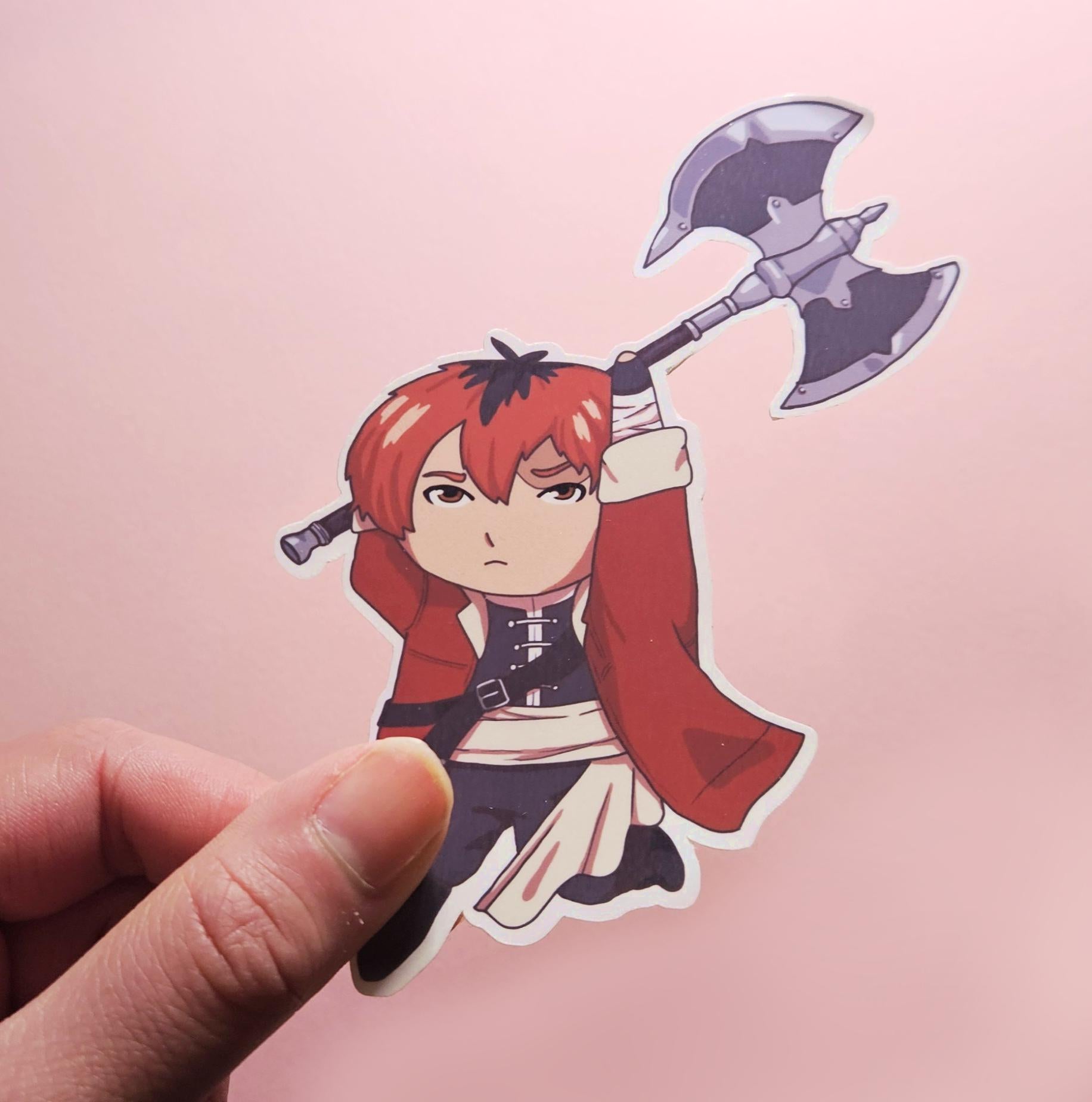 Frieren, Stark, and Fern Anime Waterproof Stickers