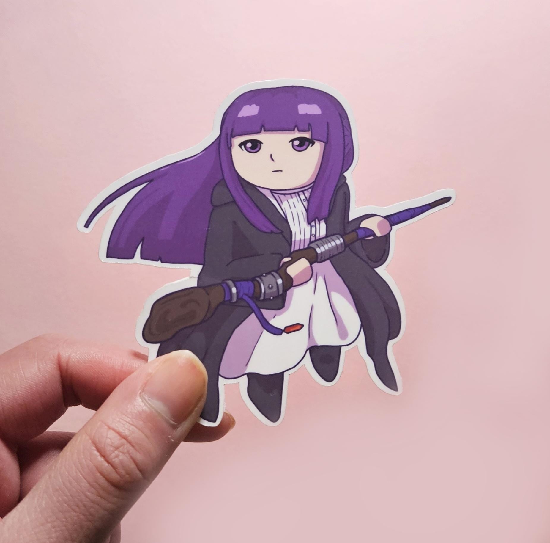 Frieren, Stark, and Fern Anime Waterproof Stickers