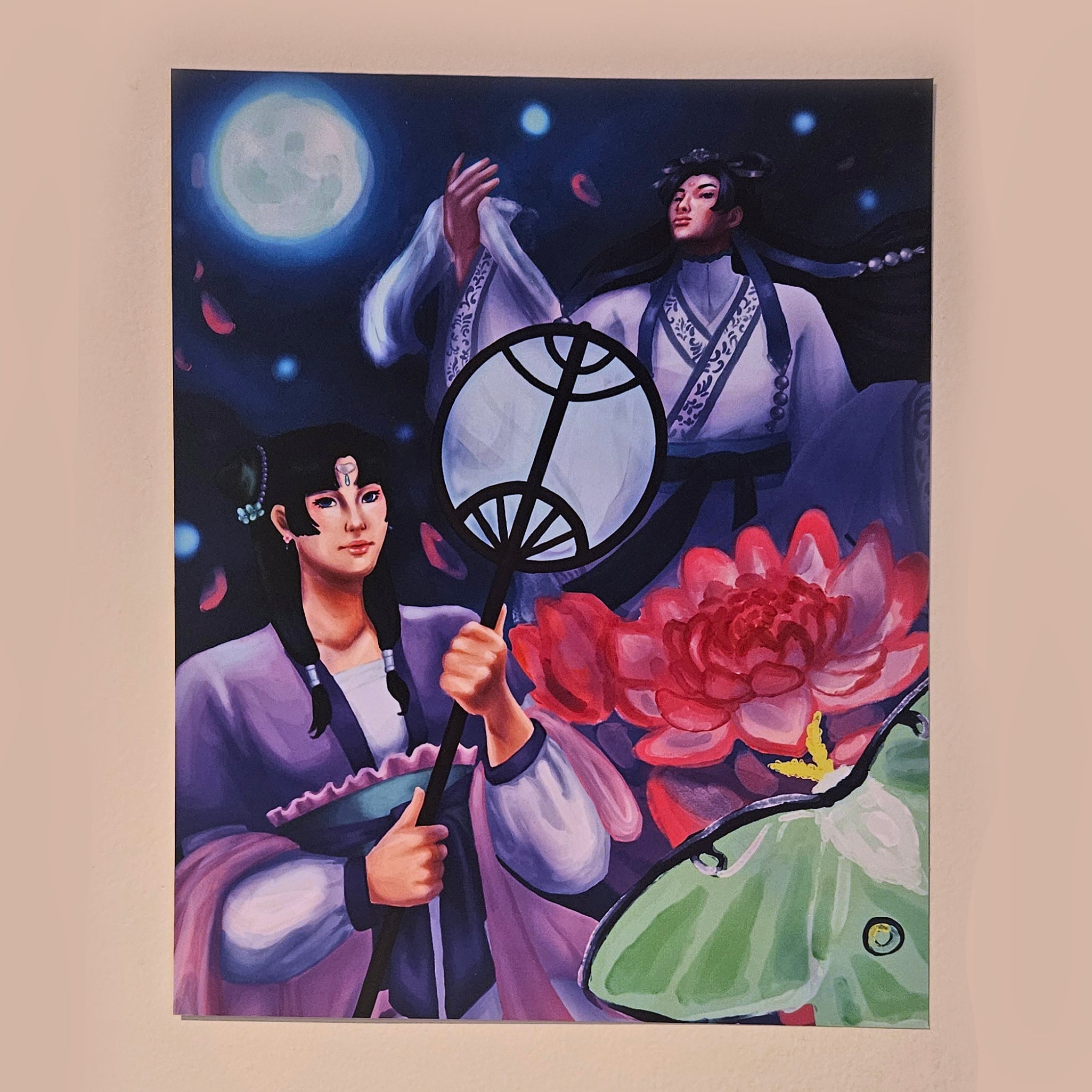 Moon Fairy Jinshi and Mao Mao Art Print