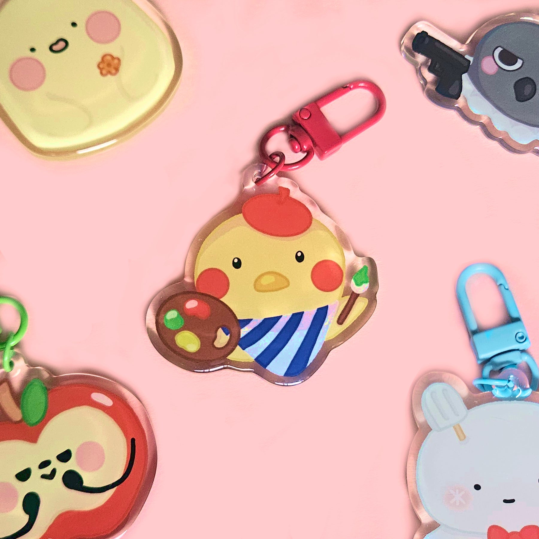 Love and Deepspace Mascot Keychains 2" Double Sided Epoxy Keychain