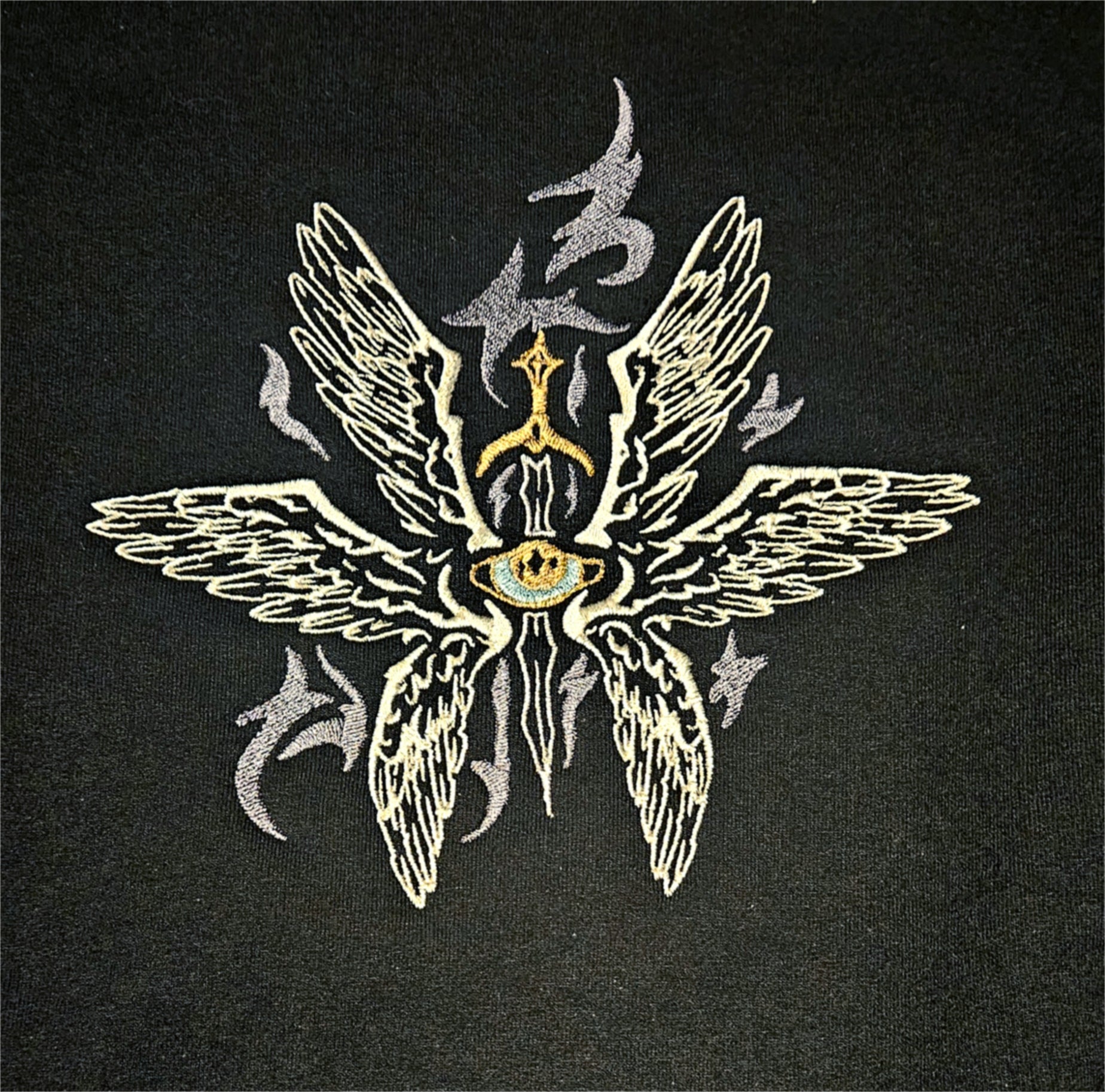 Biblically Accurate Angel Embroidered Sweater