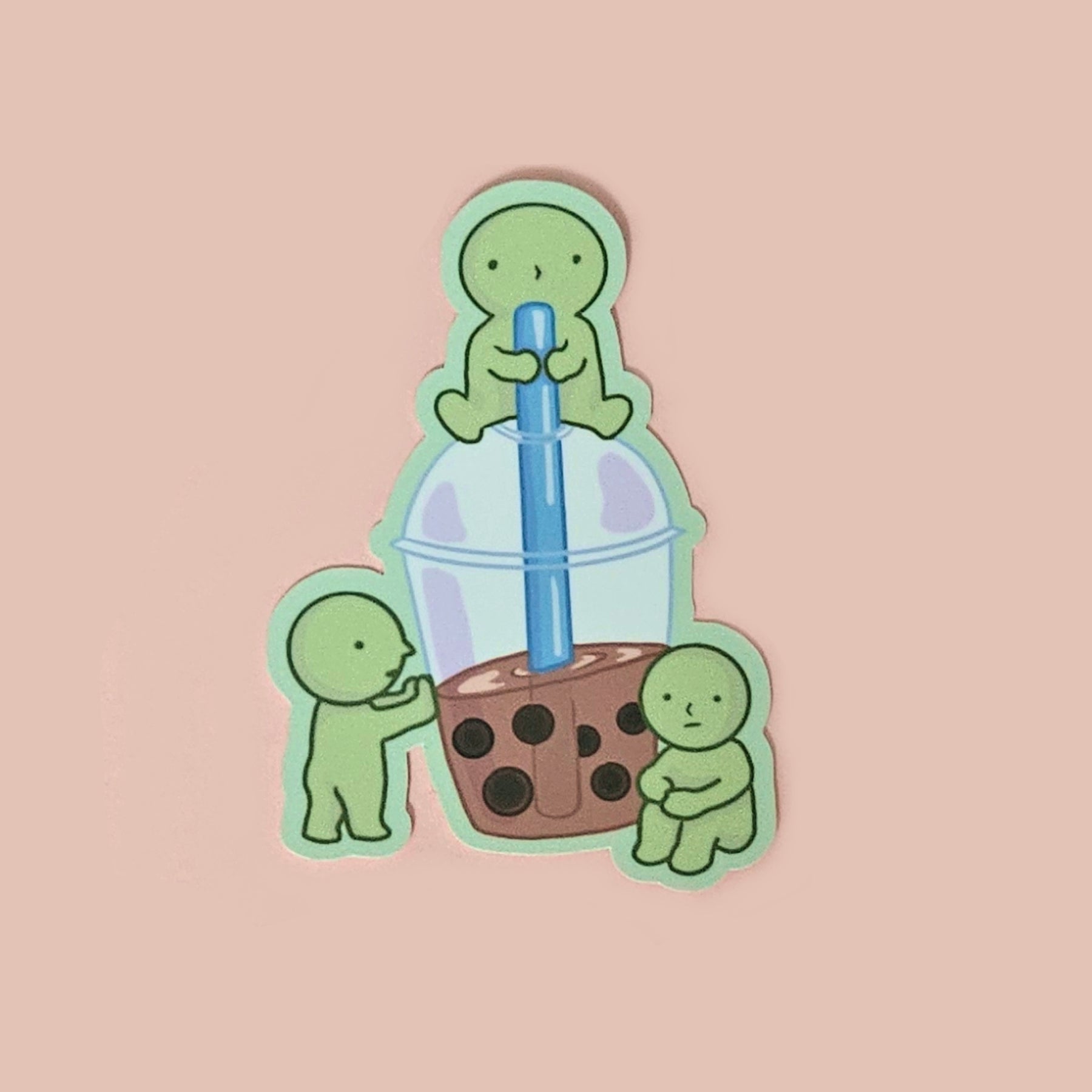 Smiski Boba Vinyl 4" Sticker