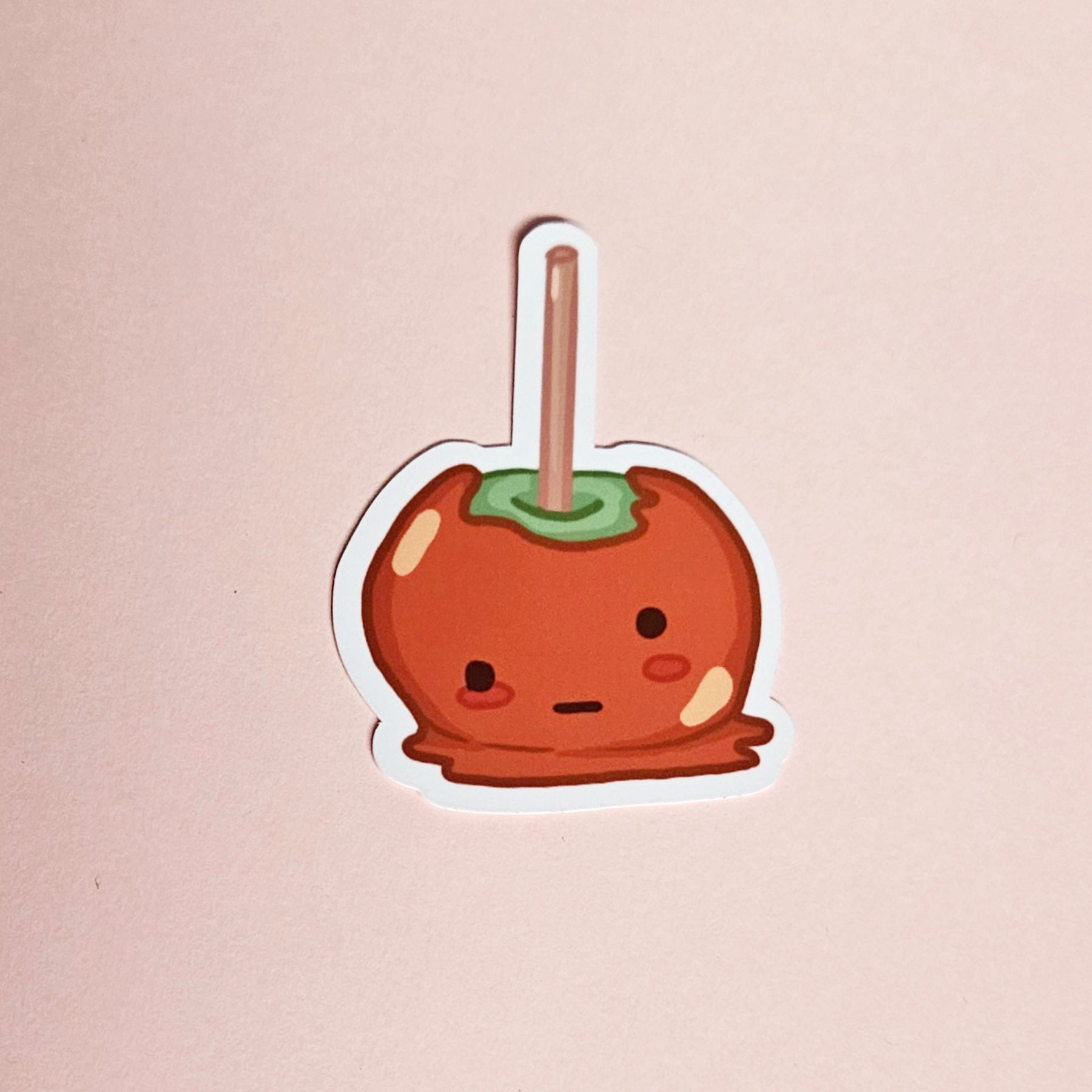 Melting Caramel Apple Vinyl Sticker 4"