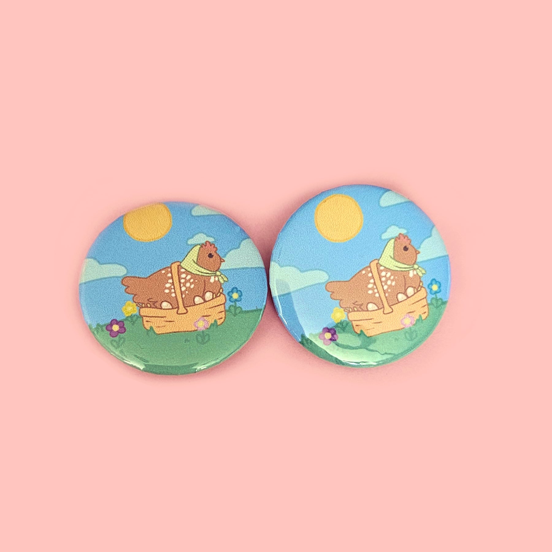 Farm Animal Small Button 1.45"