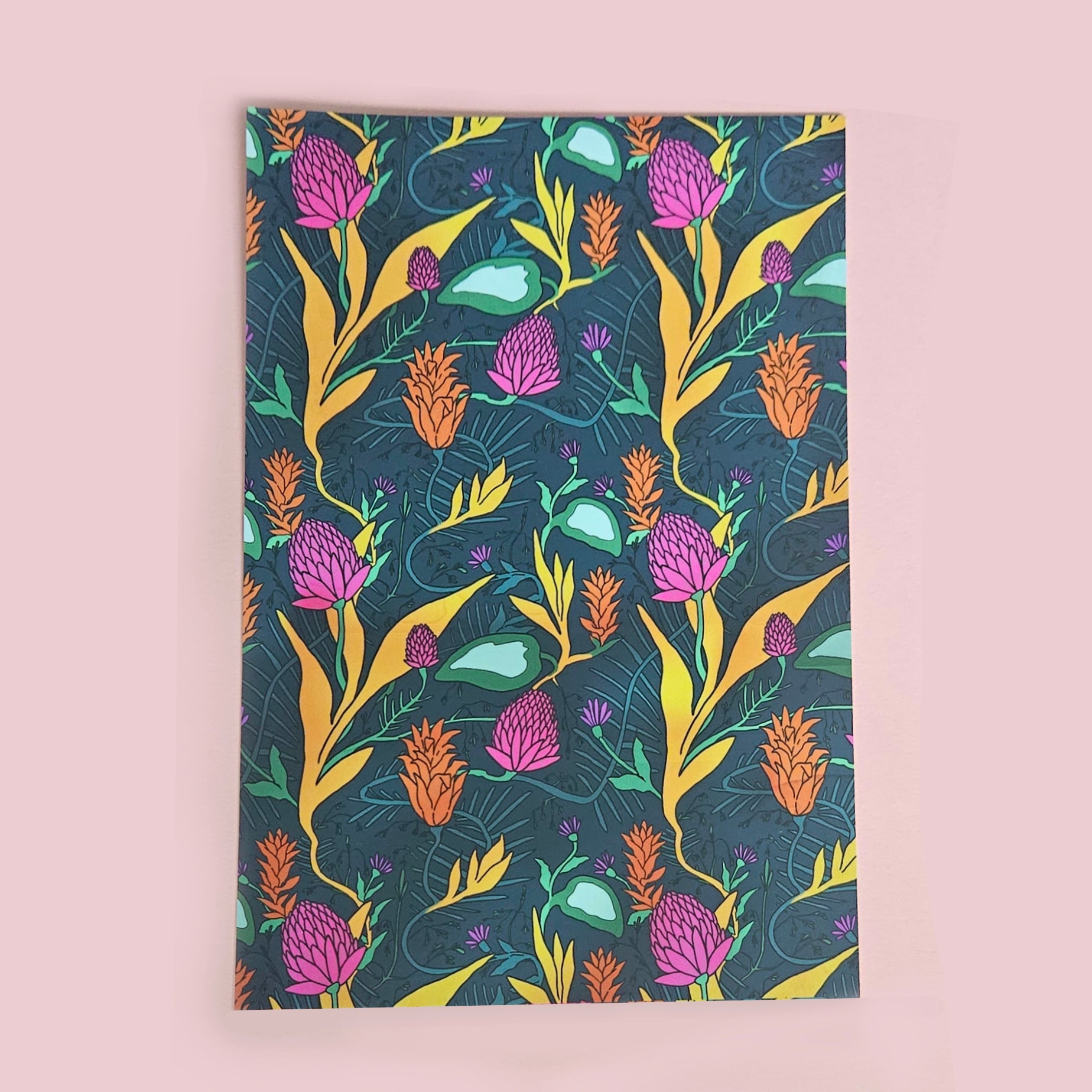 Tropical Floral Small Art Print