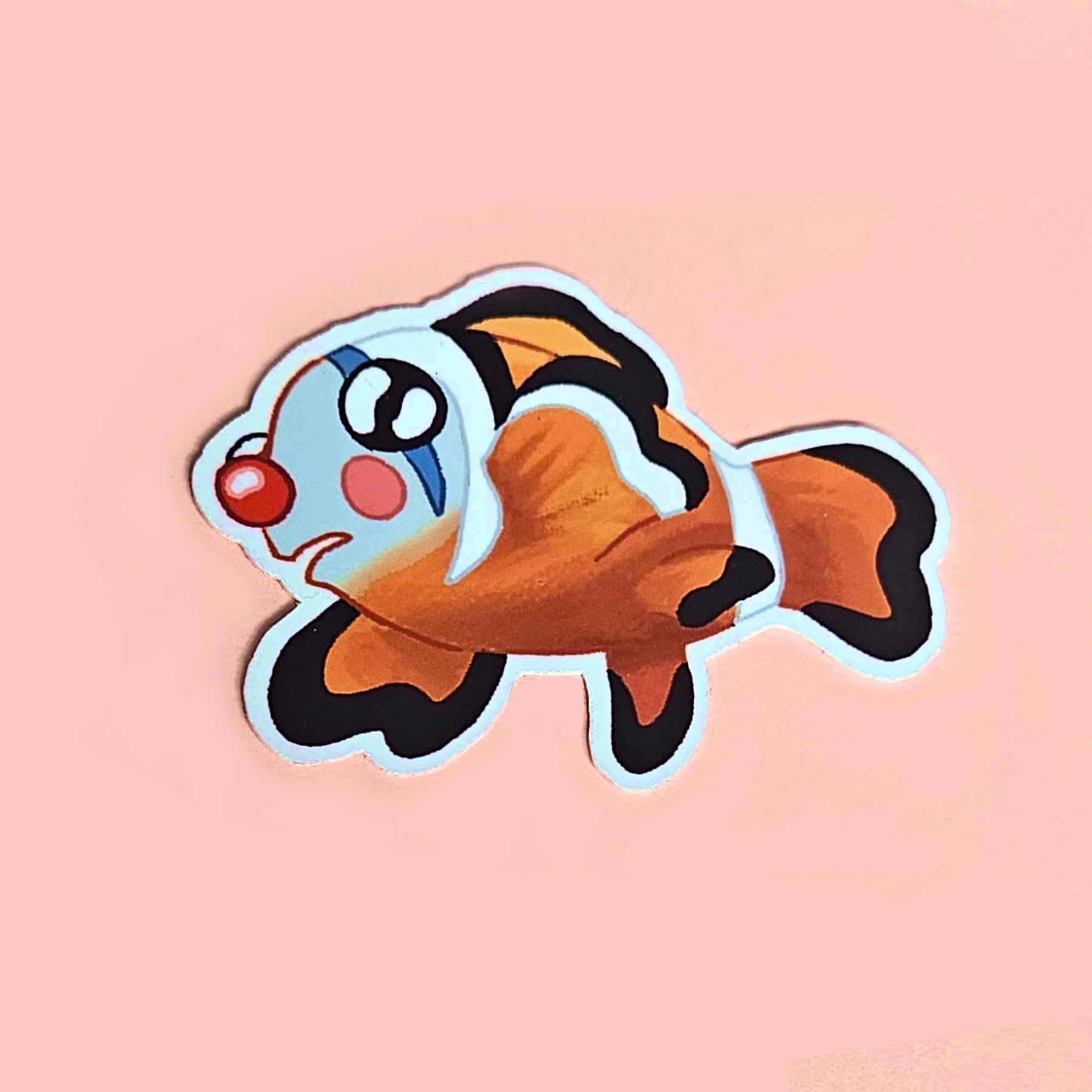 Clown Fish Vinyl Sticker 4"