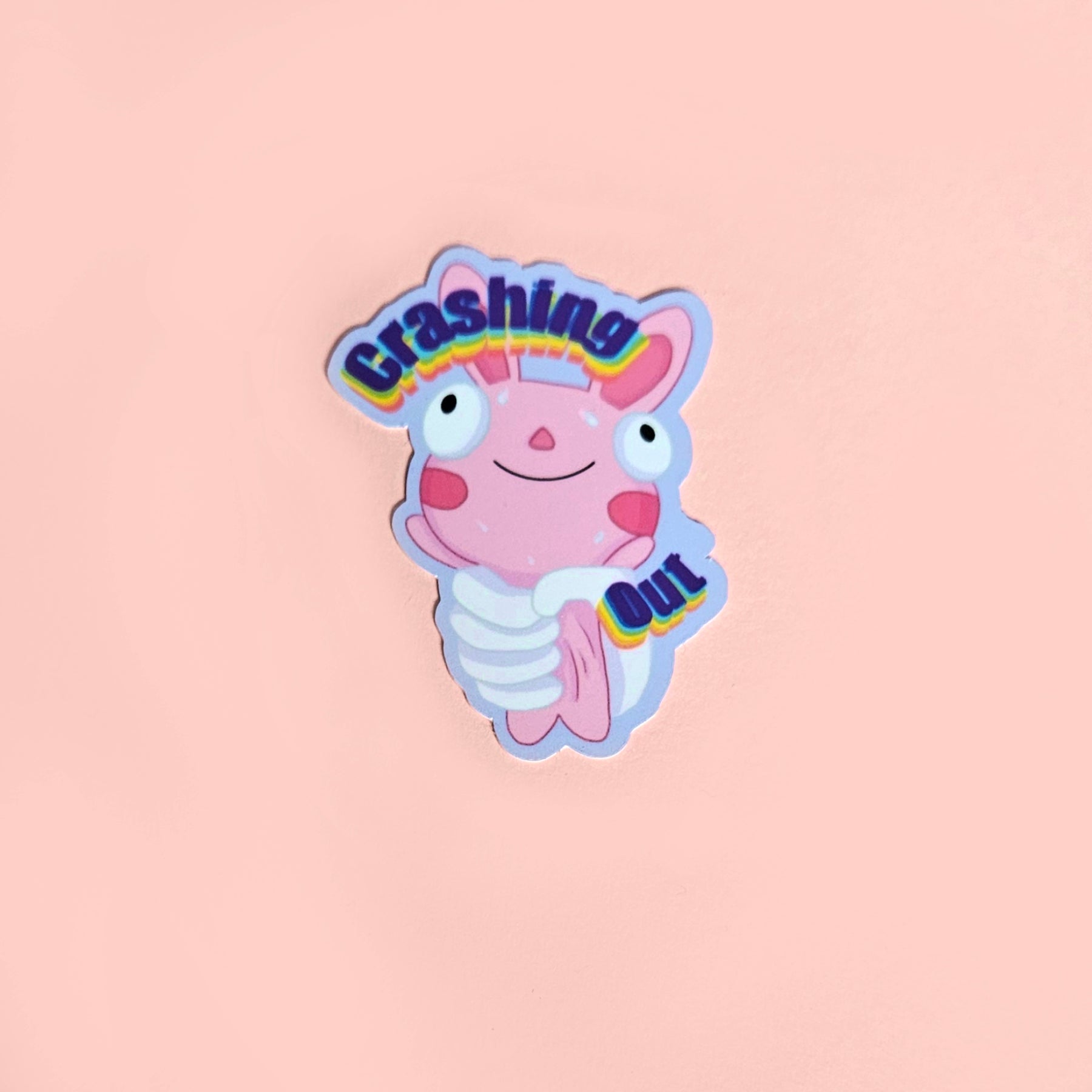 Crashing Out Vinyl Sticker 2"