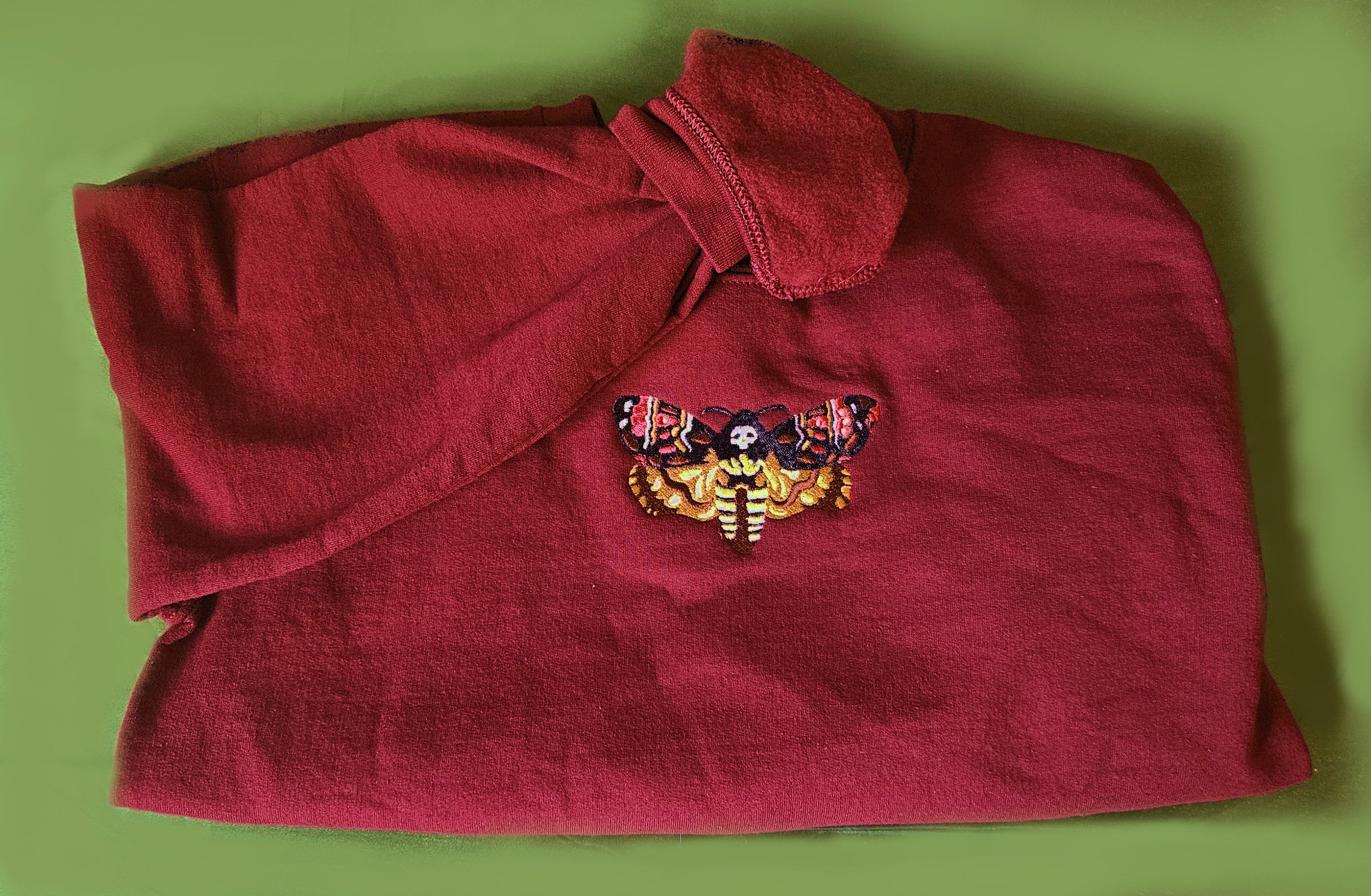 Embroidered Death's-head Hawkmoth Sweatshirt