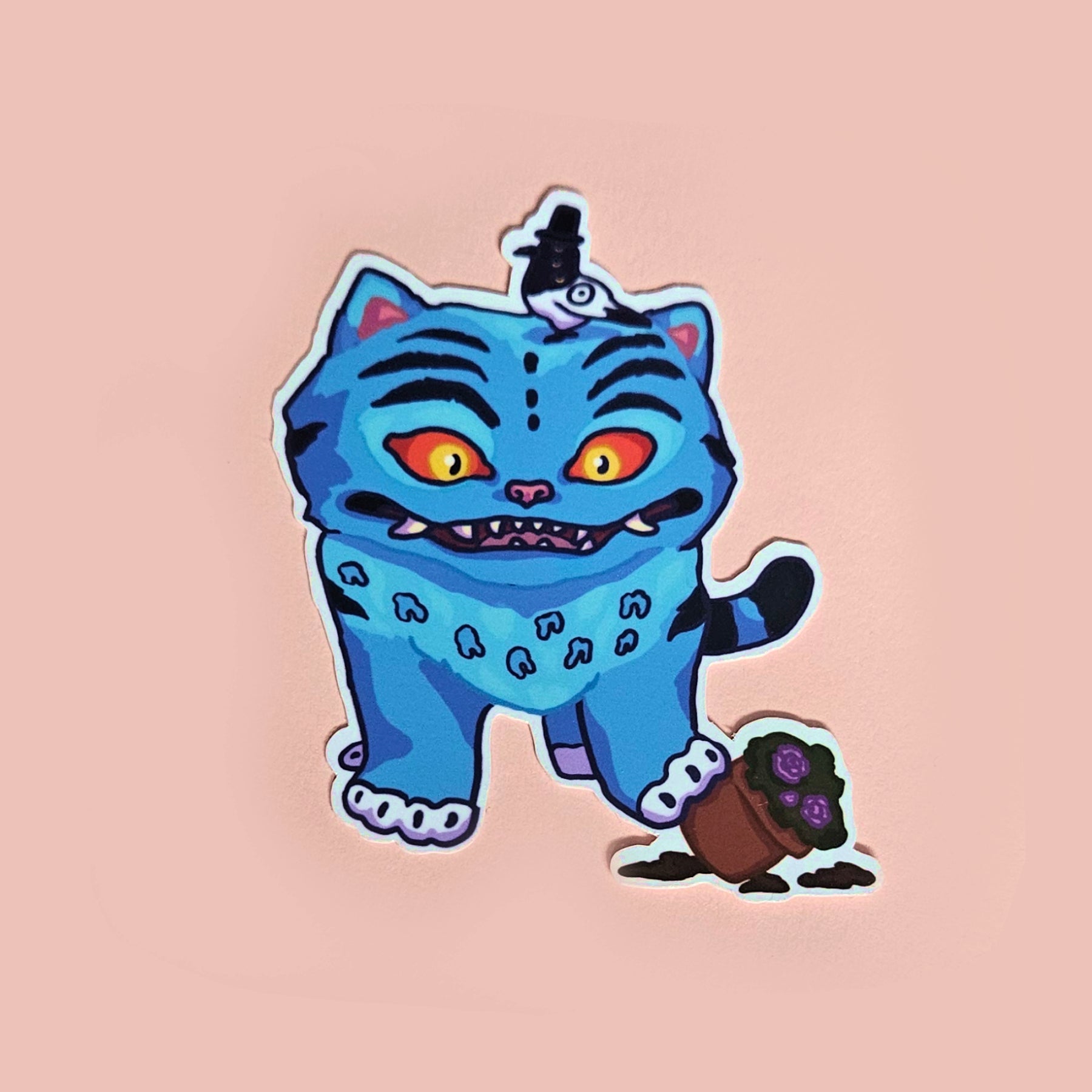 Derpy and Potted Plant Vinyl Sticker 4"