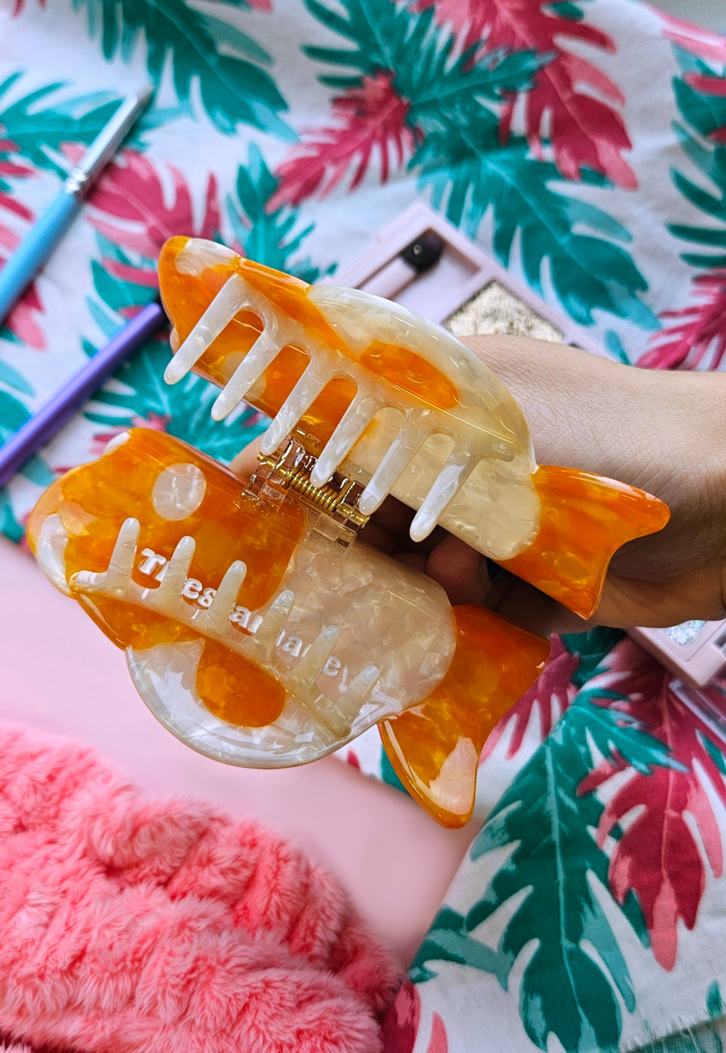 Sad Goldfish Claw Clip