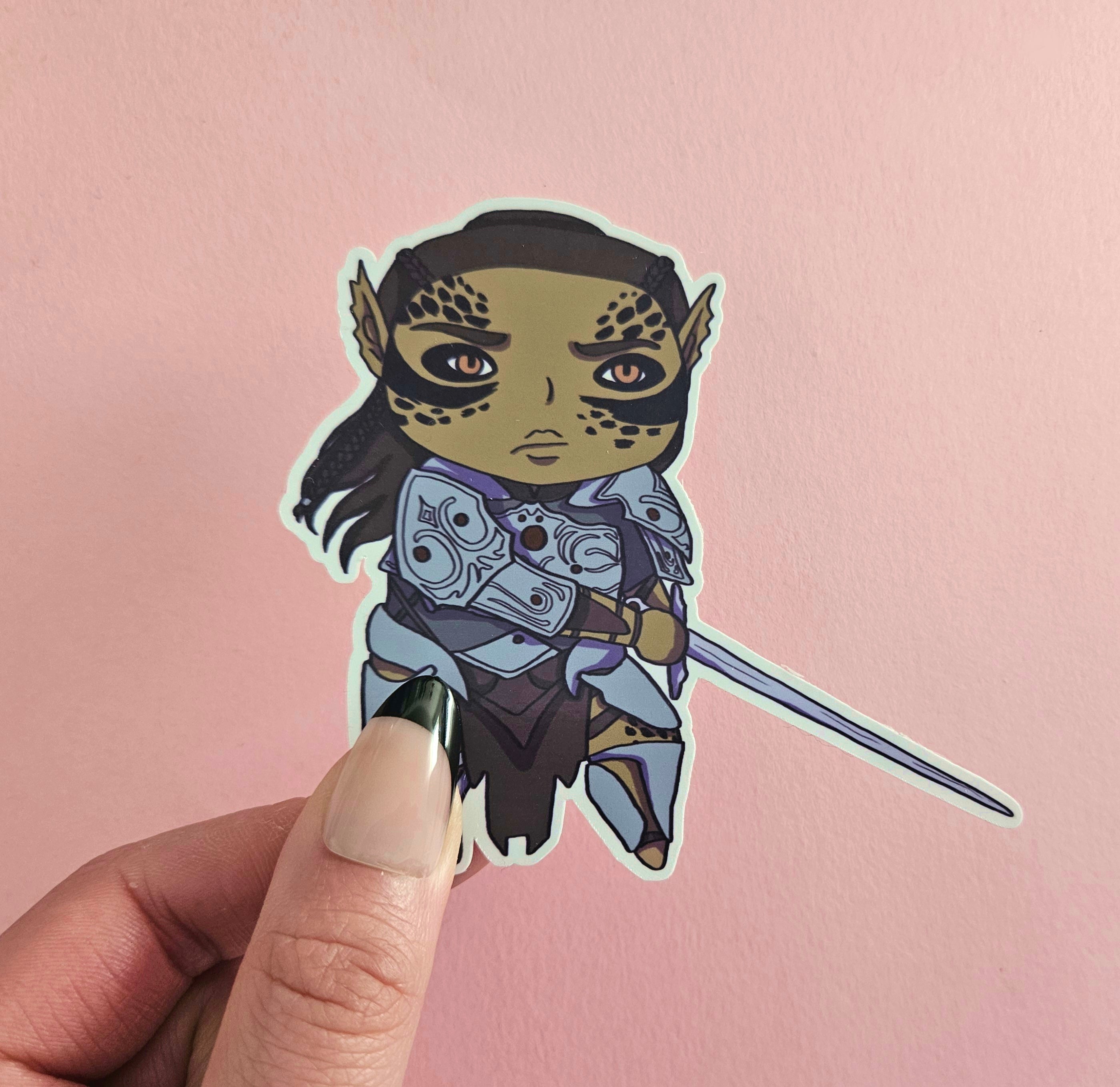 Baldurs Gate 3 Companions Vinyl Waterproof Stickers / Laezel, Karlach, Shadowheart, Gale, Astarion, Wyll
