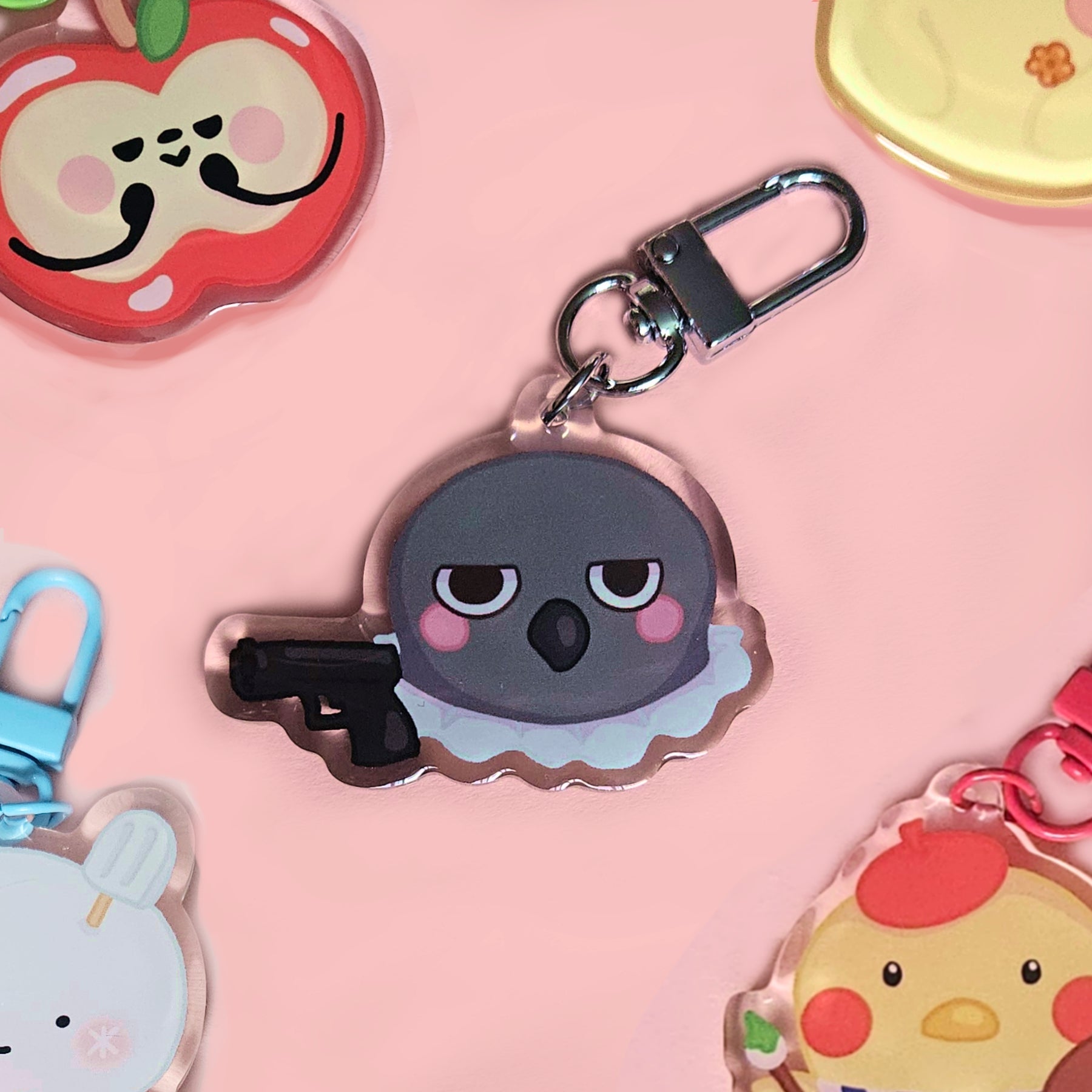 Love and Deepspace Mascot Keychains 2" Double Sided Epoxy Keychain