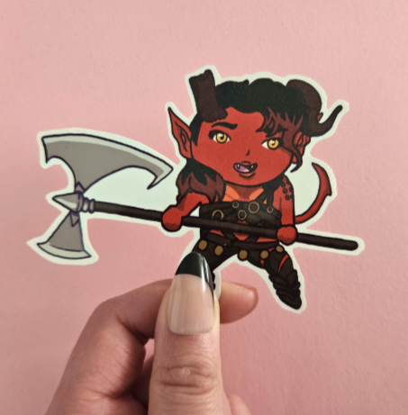 Baldurs Gate 3 Companions Vinyl Waterproof Stickers / Laezel, Karlach, Shadowheart, Gale, Astarion, Wyll
