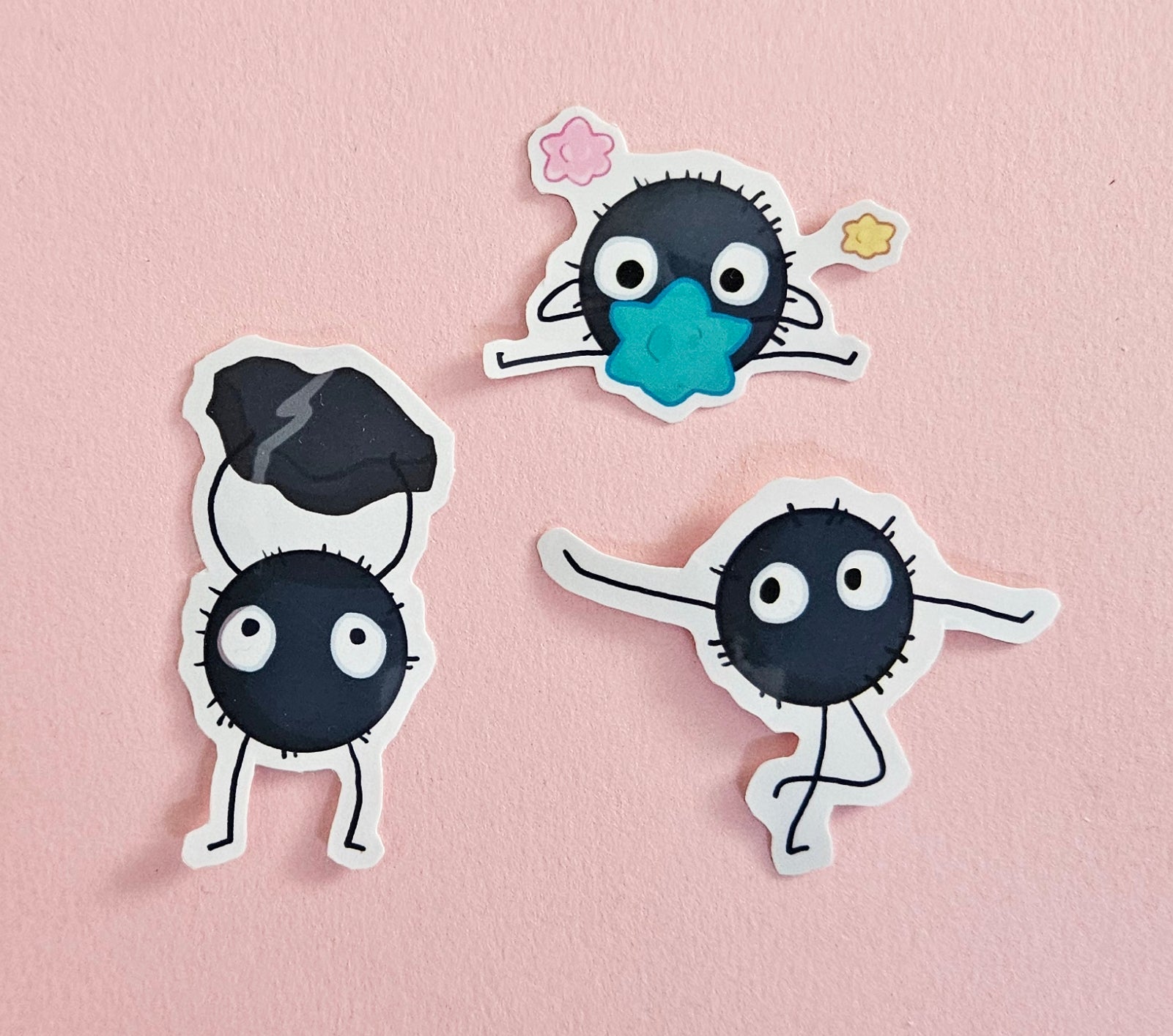 Studio Ghibli Vinyl Waterproof Stickers / Totoro, Soot Sprites, Cat Bus, Haku, Ponyo