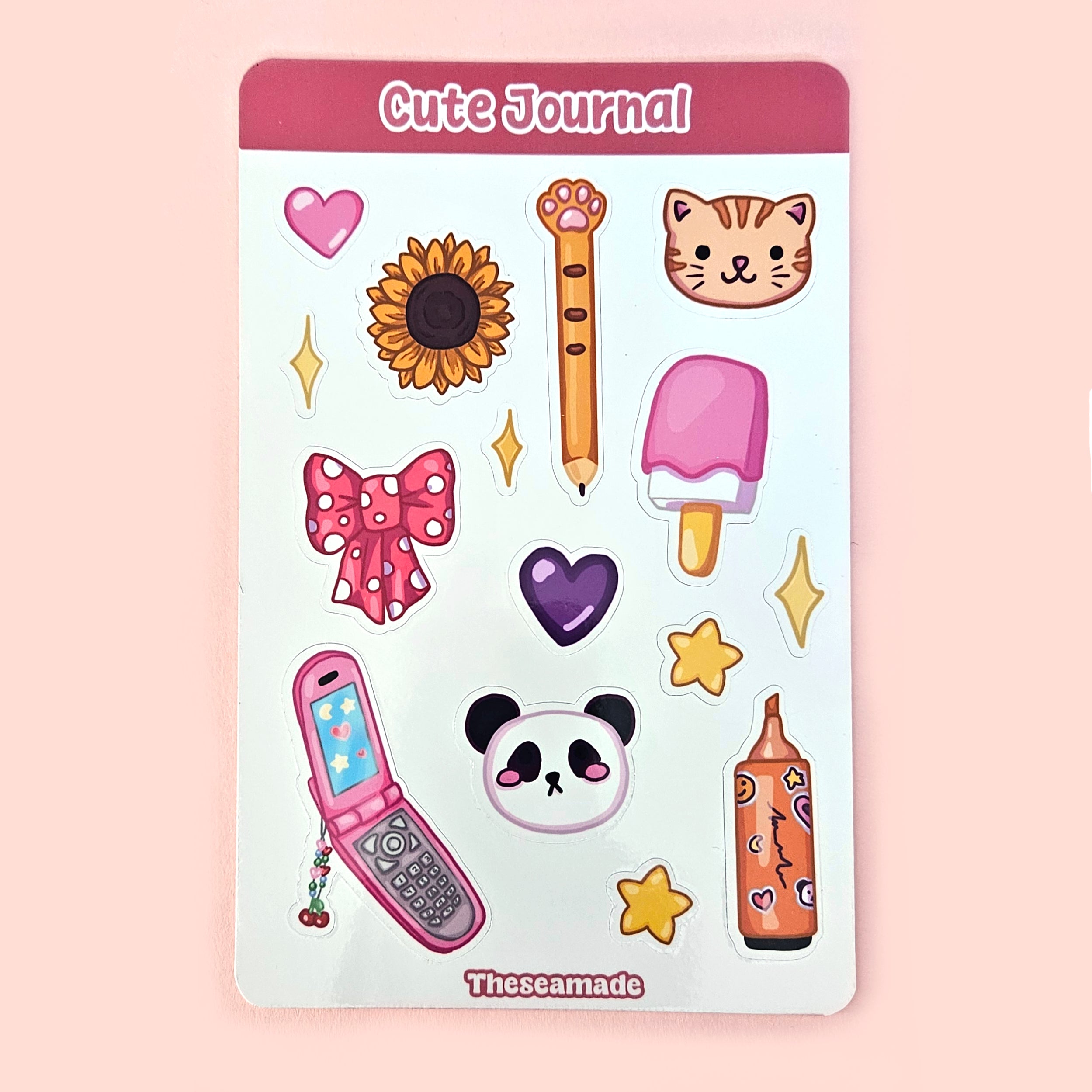 Cute Journaling Sticker Sheet