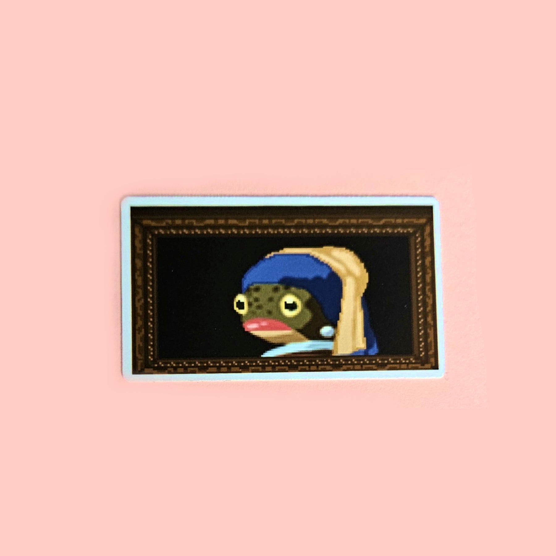 The Trout With A Pearl Earring Vinyl Sticker 2"