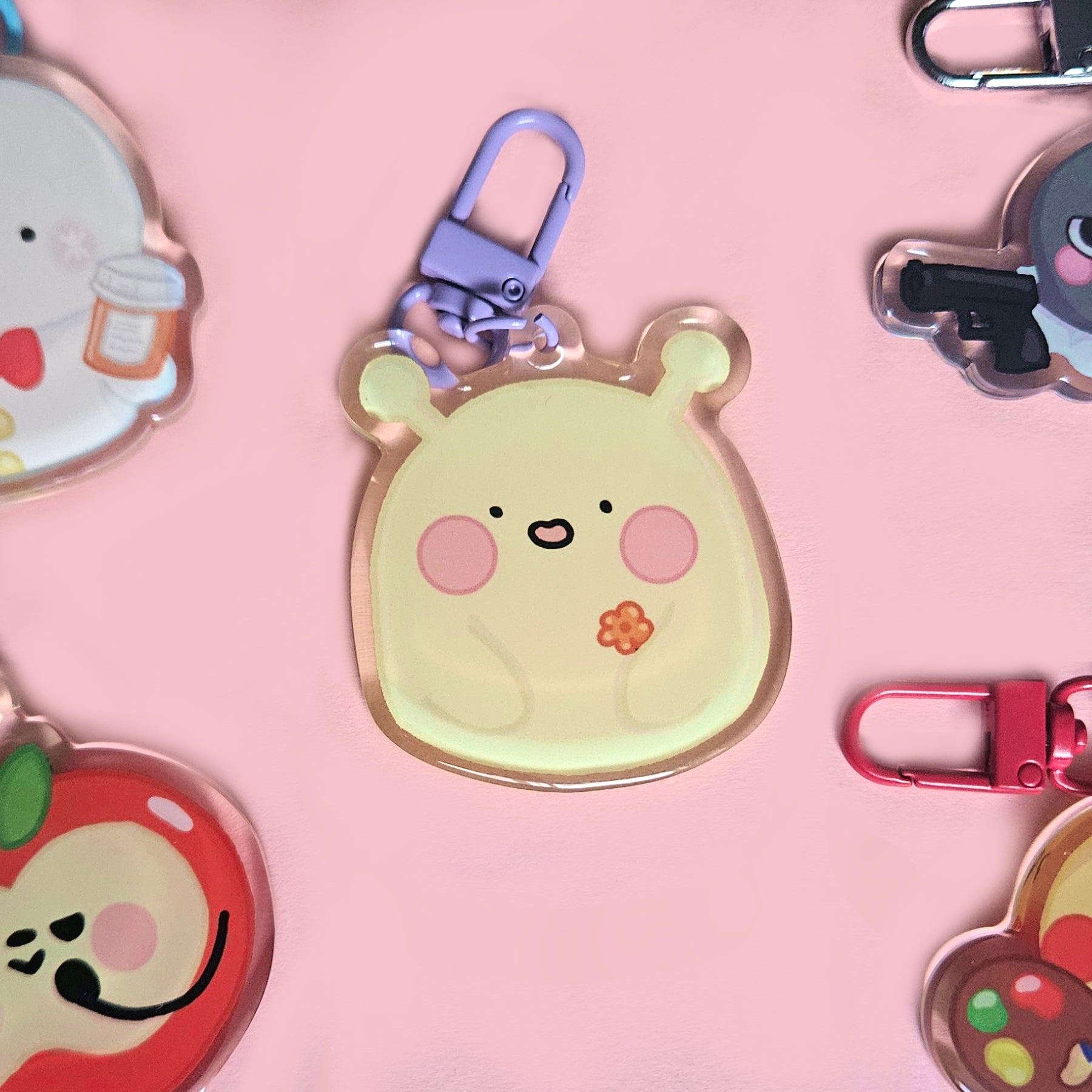 Love and Deepspace Mascot Keychains 2" Double Sided Epoxy Keychain