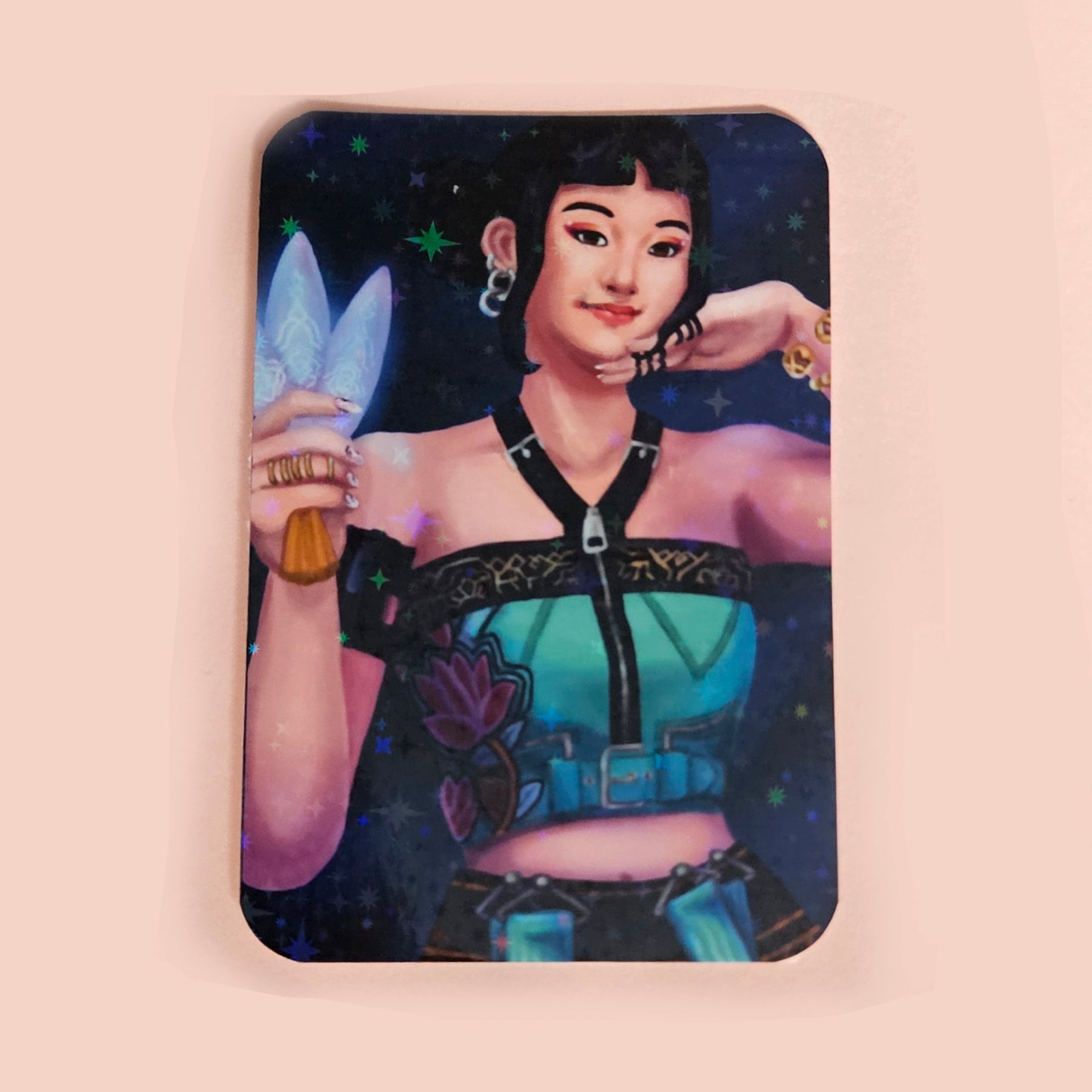 Huntrix Holographic Star Photocards Kpop Demon Hunters
