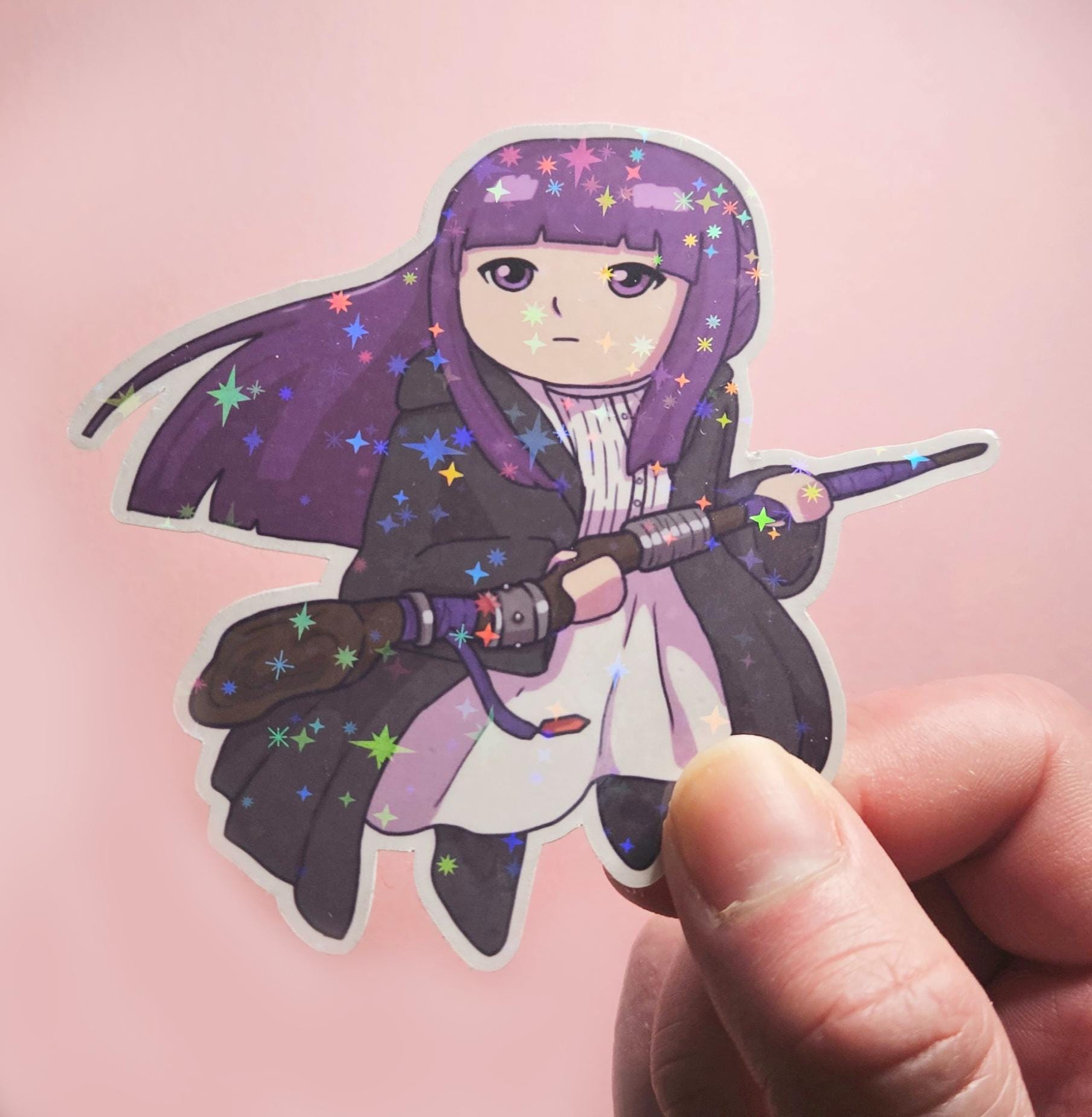 Frieren, Stark, and Fern Anime Waterproof Stickers
