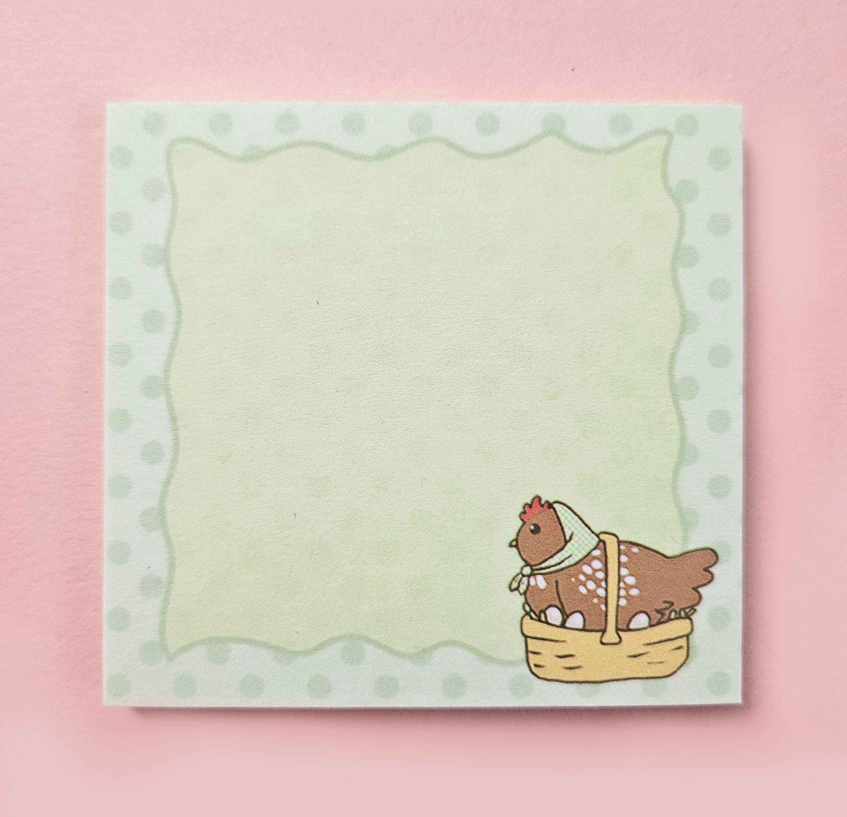 Cottage Core Pastel Farm Animal Sticky Notes
